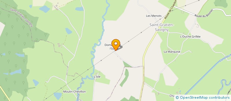 localisation de l'entreprise MADAME DANIELE MERLIN  SAINT-GRATIEN-SAVIGNY