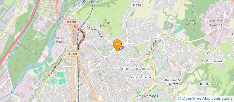 localisation de l'entreprise MADAME DANIELE MERMET à ANNECY