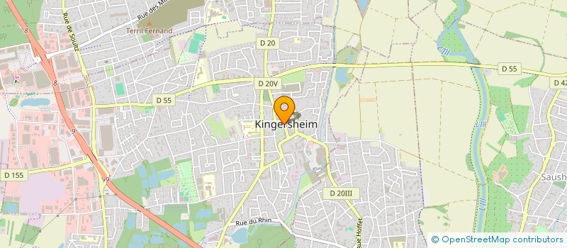 localisation de l'entreprise MADAME DANIELE MEYER  KINGERSHEIM