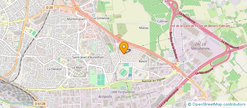 localisation de l'entreprise MADAME DANIELE MORCILLO  BEZIERS