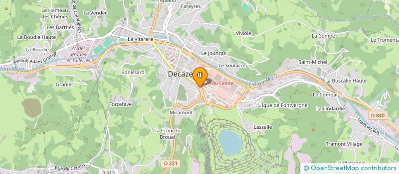 localisation de l'entreprise MADAME DANIELE MOULY  DECAZEVILLE