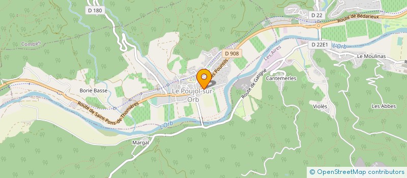 localisation de l'entreprise MADAME DANIELE NOUET  LE POUJOL-SUR-ORB