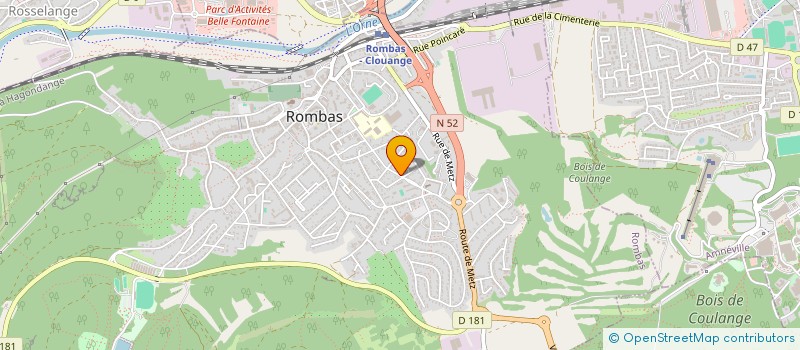 localisation de l'entreprise MADAME DANIELE PAPERINI  ROMBAS