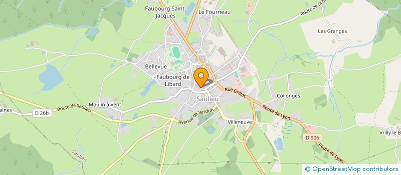 localisation de l'entreprise MADAME DANIELE PERNET à SAULIEU
