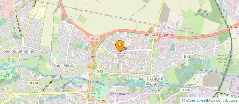 localisation de l'entreprise MADAME DANIELE PHILIPPE  SAINT-NICOLAS