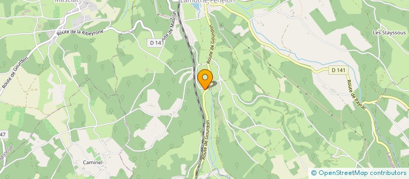 localisation de l'entreprise MADAME DANIELE PILLAUDIN  LAMOTHE-FENELON