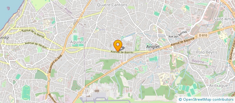 localisation de l'entreprise MADAME DANIELE PLAUTE  ANGLET