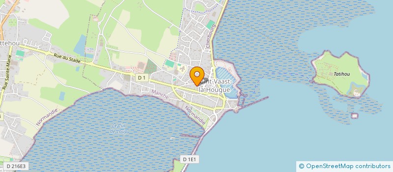localisation de l'entreprise MADAME DANIELE POIGNANT  SAINT-VAAST-LA-HOUGUE