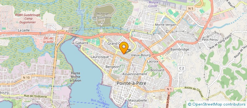 localisation de l'entreprise MADAME DANIELE POMPILIUS  LES ABYMES