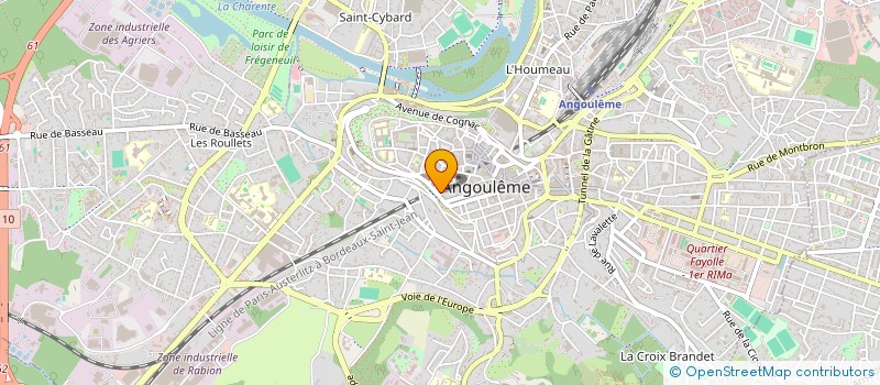 localisation de l'entreprise MADAME DANIELE PRAT à ANGOULEME