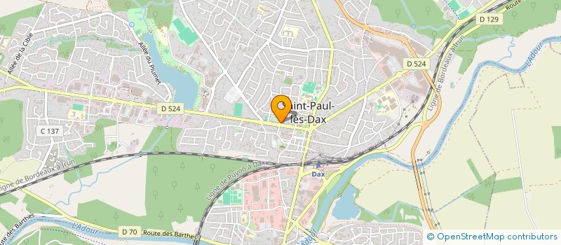 localisation de l'entreprise MADAME DANIELE PROTHERY  SAINT-PAUL-LES-DAX