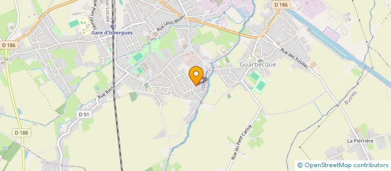 localisation de l'entreprise MADAME DANIELE PRUVOST  ISBERGUES