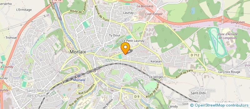 localisation de l'entreprise MADAME DANIELE QUERE  MORLAIX