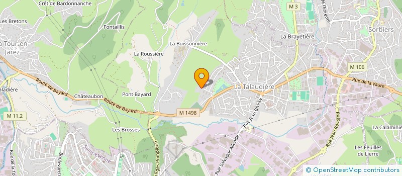 localisation de l'entreprise MADAME DANIELE QUEREL à LA TALAUDIERE