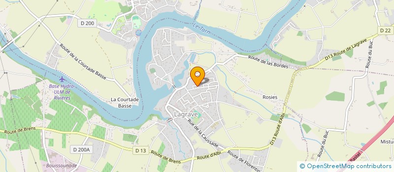 localisation de l'entreprise MADAME DANIELE RAYNAL  LAGRAVE