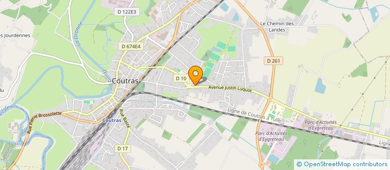 localisation de l'entreprise MADAME DANIELE REGNIER  COUTRAS