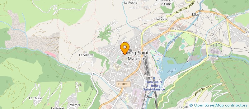 localisation de l'entreprise MADAME DANIELE REY  BOURG-SAINT-MAURICE