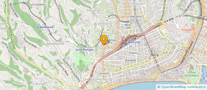 localisation de l'entreprise MADAME DANIELE ROSSI à NICE