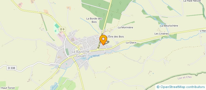 localisation de l'entreprise MADAME DANIELE ROUSSEAU à LA BAZOCHE-GOUET