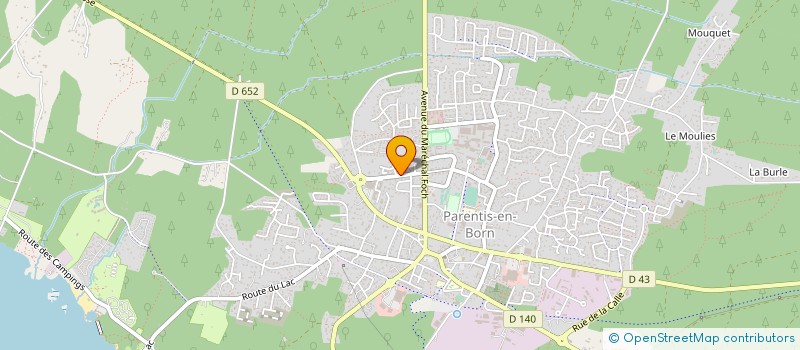 localisation de l'entreprise MADAME DANIELE SAUBAGNAC  PARENTIS-EN-BORN