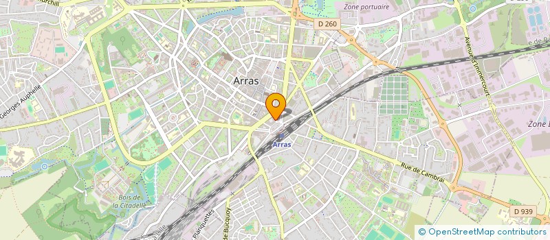 localisation de l'entreprise MADAME DANIELE SCAILLIEREZ à ARRAS