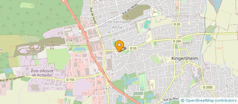 localisation de l'entreprise MADAME DANIELE SCHLAGENWARTH  KINGERSHEIM