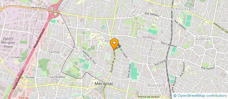 localisation de l'entreprise MADAME DANIELE SIVIL  MERIGNAC