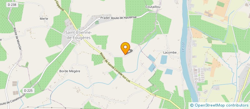 localisation de l'entreprise MADAME DANIELE TARNEC  SAINT-ETIENNE-DE-FOUGERES