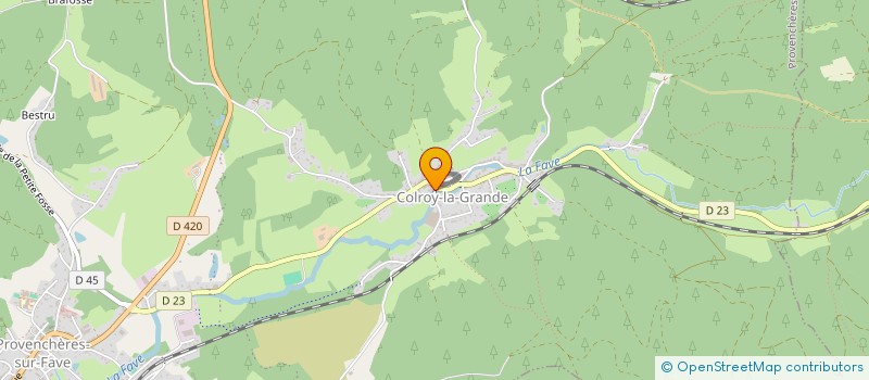 localisation de l'entreprise MADAME DANIELE THOMANN à PROVENCHERES-ET-COLROY