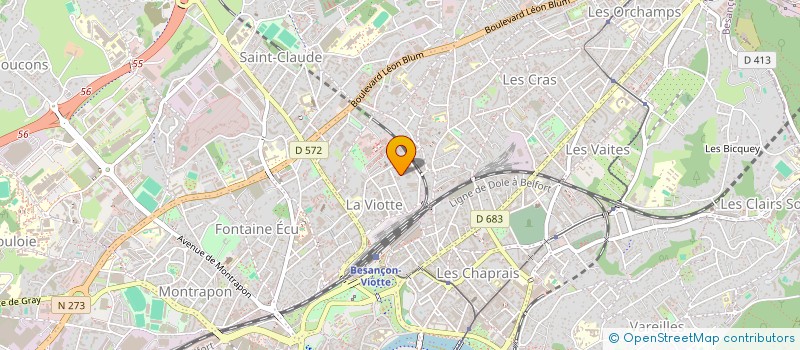 localisation de l'entreprise MADAME DANIELE THOMAS  BESANCON