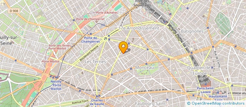 localisation de l'entreprise MADAME DANIELE THOMPSON  PARIS