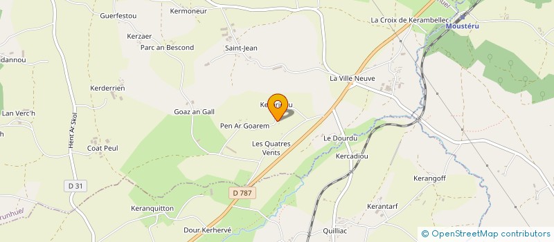 localisation de l'entreprise MADAME DANIELE THORAVAL  GURUNHUEL