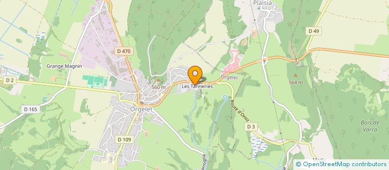 localisation de l'entreprise MADAME DANIELE THOREMBEY  ORGELET