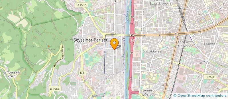 localisation de l'entreprise MADAME DANIELE TISBO  SEYSSINET-PARISET