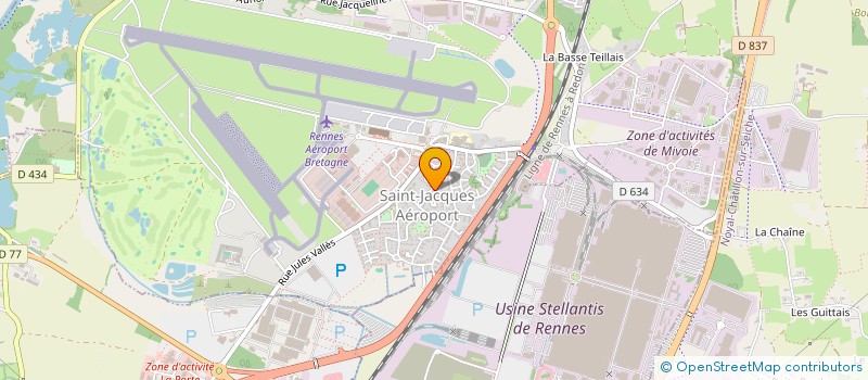 localisation de l'entreprise MADAME DANIELE TOUMELIN  SAINT-JACQUES-DE-LA-LANDE