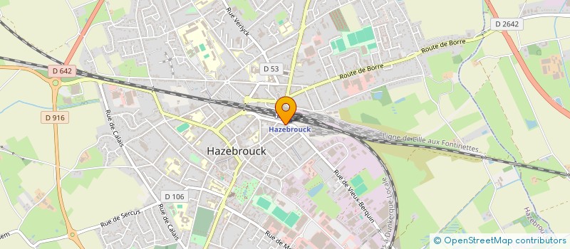 localisation de l'entreprise MADAME DANIELE TROTTEIN à HAZEBROUCK