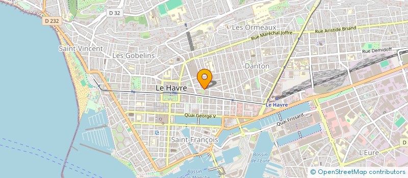 localisation de l'entreprise MADAME DANIELE UHART à LE HAVRE