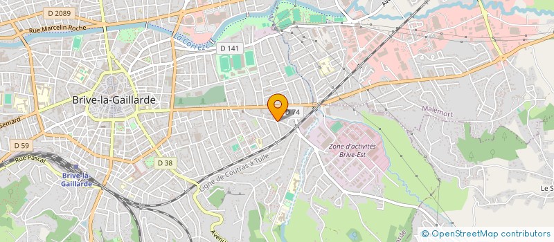 localisation de l'entreprise MADAME DANIELE URBAIN à BRIVE-LA-GAILLARDE
