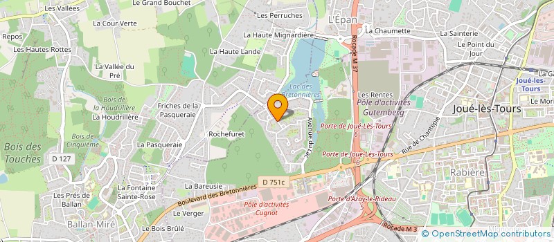 localisation de l'entreprise MADAME DANIELE VAN-HOOF à JOUE-LES-TOURS