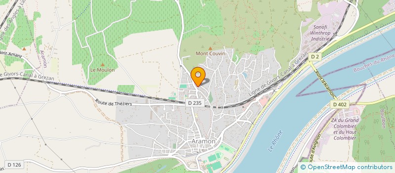 localisation de l'entreprise MADAME DANIELE VANDELANNOOTE  ARAMON