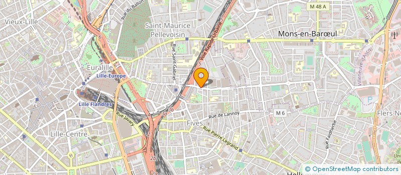 localisation de l'entreprise MADAME DANIELE VERMEULEN à LILLE
