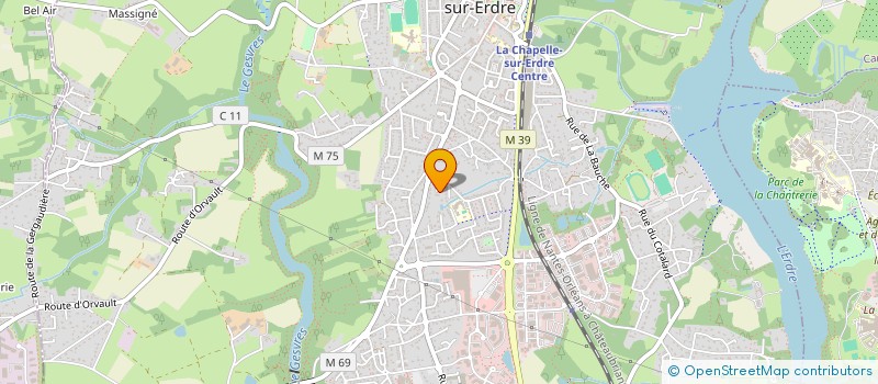 localisation de l'entreprise MADAME DANIELE VERSEAU à LA CHAPELLE-SUR-ERDRE