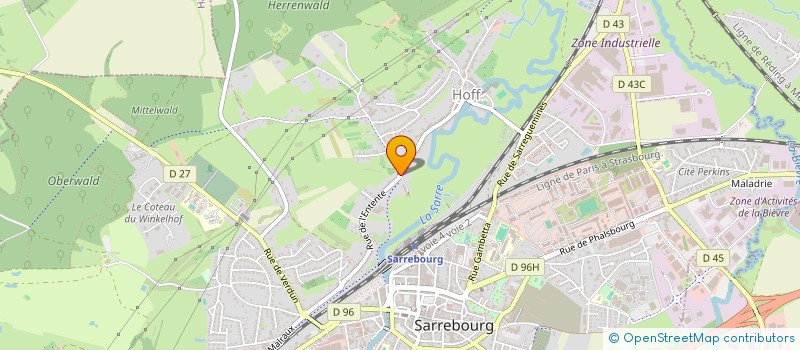 localisation de l'entreprise MADAME DANIELE VOYER à SARREBOURG