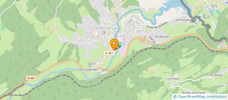 localisation de l'entreprise MADAME DANIELE VUILLIN à VILLERS-LE-LAC