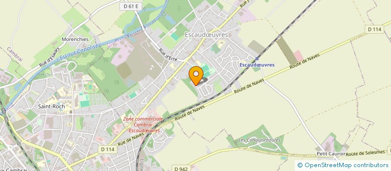 localisation de l'entreprise MADAME DANIELE WEDEUX  ESCAUDUVRES