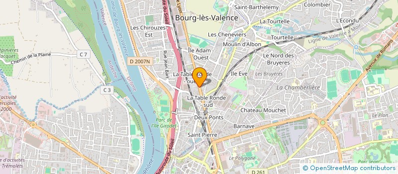 localisation de l'entreprise MADAME DANIELE ZIMMER  BOURG-LES-VALENCE