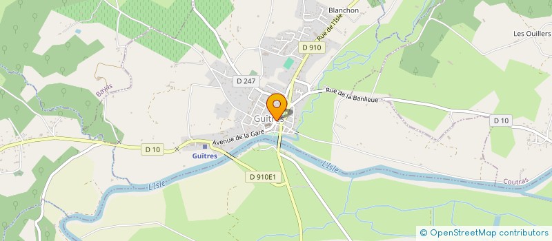 localisation de l'entreprise MADAME DANIELL FAVARETTO  GUITRES