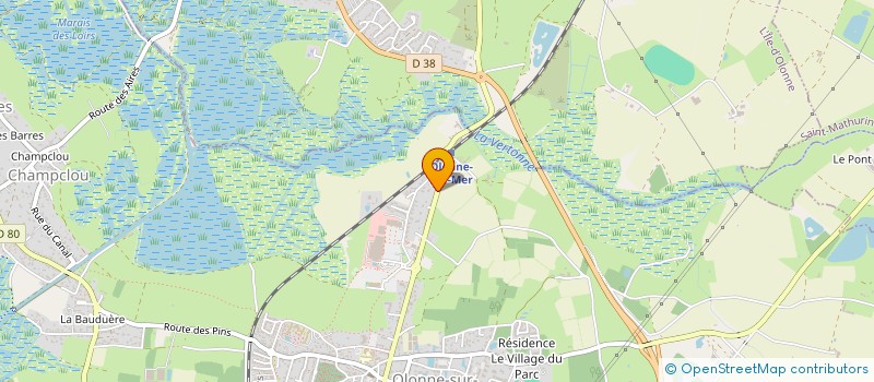 localisation de l'entreprise MADAME DANIELLA CAUBET  LES SABLES D'OLONNE