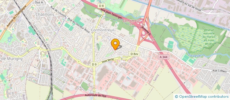 localisation de l'entreprise MADAME DANIELLA JINTIE  CORMONTREUIL