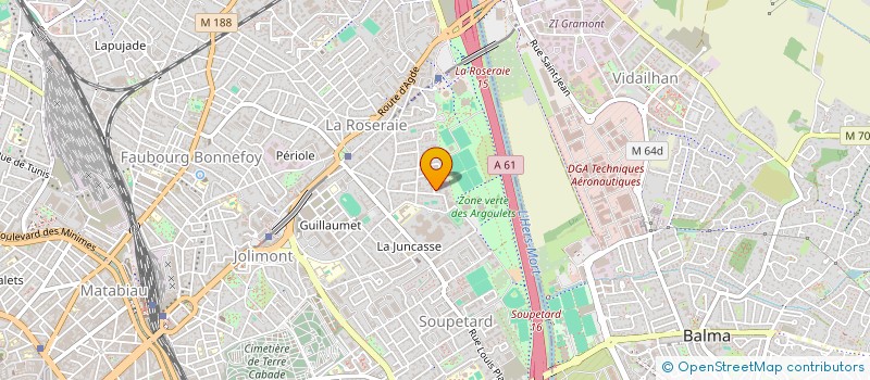 localisation de l'entreprise MADAME DANIELLA LOUIS  TOULOUSE
